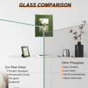 8x10 Picture Frame with Mat for 5x7, Wavy Edge Wooden Real Glass Photo Frame for Tabletop and Wall Hanging, Green, 1 Pack