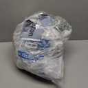 6 Set Christmas Table Placement Including Napkin Ring, 20 Inch Large Artificial Greenery Placemats, Round Cedar Branch Place Mat Christmas Dining Table Decor for Xmas Holiday Party(Powder Snow) (Circle)