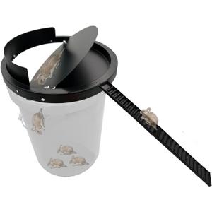 Bucket Lid Mouse Trap Metal 5 Gallon Bucket lid,Strong Metal Material That Cannot be Bitten, auto Reset, Repeat Catch, Indoor Outdoor, Reusable 5 Gallon Bucket Lid, (1Pack)