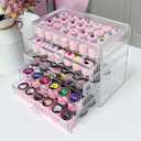 5 Tier Nail Art Decoration Storage BoxAcrylic Make Up&Jewelry Organizer with Drawers, Cosmetic Storage for Dresser Countertop and BathroomTransparent Acrylic Nail Art Jewelry Accessories