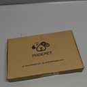 PHOEPET No Pull Dog Harness Medium Reflective Front Clip Vest with Handle,Adjustable 2 Metal Rings 3 Buckles[Easy to Put on & Take Off](M, Red)