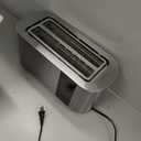 Elite Gourmet 4-Slice Long Slot Toaster, Motorized, Digital Touchscreen