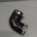 Ucreative 45 Degree Elbow ID: 2.5" (63mm) 4-Ply 5mm Thickness High Performance Silicone Hose Coupler with T-Bolt Clamp
