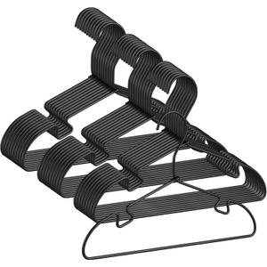 Black Aluminum Hangers, 12.6 Inch Kids Baby Hanger, Sturdy Metal Kids Hanger for Wardrobe, Space Saving Toddler Hangers (30 pcs)