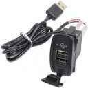 Savadicar Dual USB Car Charger Socket for GT-3 Shifter Storage Box Organizer