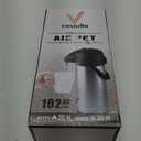 Coffee Carafe for Keeping Hot - 102oz/3L Airpot Coffee Dispenser with Pump - Insulated Stainless Steel Hot Beverage Dispenser for Parties - Thermal Carafe for Hot Drinks Water Tea Chocolate