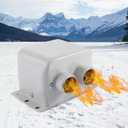 600W 12V Car Heater Defroster, Upgraded Portable Windshield Defogger with Dual Outlets, PTC Ceramic Fast Heating for SUV Truck Vehicle, Efficient Demisting & Anti-Frost Device