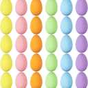 Simgoing 30 Pcs Foam Easter Eggs Bulk 1.6 x 2.4 Inch Pastel Decorative Eggs for Easter Hunt Table Home Basket Fillers Party Favor DIY Crafts Decoration