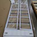 BHG Vintage Multifunctional Folding Bookshelf, No-Assembly Plant Stand Storage Rack Shelves for Home Office (White, 5-Tier)