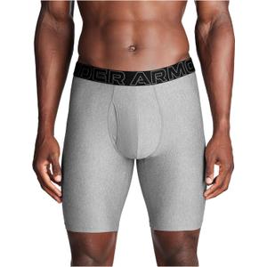 Under Armour Men's Multi-Pack Performance Tech Long-Leg Boxer Brief, 9" Inseam, All-Day Comfort