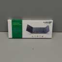 Samsers Foldable Bluetooth Keyboard with Touchpad, Portable Wireless Keyboard with Stand Holder, Rechargeable Full Size Ultra Slim Pocket Folding Keyboards for Android Windows IOS Tablet & Laptop-Gray, Grey (BTx1)