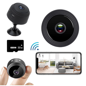 HD 1080P Mini WiFi Security Camera - Night Vision, Motion Detection, Compact Design for Home, Office & Outdoor Use - iOS/Android App Remote Viewing