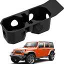 Center Console Cup Holder Compatible with Jeep Wrangler(JL) /Gladiator(JT) 2018-2025, Cupholder Coaster Liner Insert Drink Silicone Cup Holder for 2018-2025 Jeep Wrangler Accessories