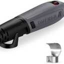 DIAFIELD Mini Heat Gun, 2 Temp Setting 302-842 Fast Heat Hot Air Gun Tool with Reflector Nozzle and 5.9Ft Cable Overload Protection for Epoxy Resin, Craft, Embossing, Shrink Wrapping & DIY