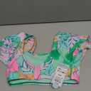 Cat & Jack girls' Tropical Print Swimsuit Top, Medium