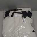 Amazon Essentials Men's Water-Resistant Insulated Snow Bib Overall, XXL, 
Grey Ivory Color Block