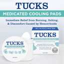 TUCKS Medicated Cooling Pads, 100 Count  Pads with Witch Hazel, Cleanses Sensitive Areas, Protects from Irritation, Hemorrhoid Treatment, Medicated Pads Used By Hospitals