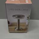 Cordless Metal Desk Lamp, Touch Sensor Control LED Table Lamp,3 Color Stepless Dimmable Battery Powered Lamp for Living Room, Dorm, Home Office (Black)