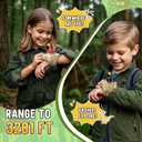 Walkie Talkies for Kids 2 Packs, Kids Toys for Boys Girls Aged 3 to 8 Years Old for Outdoor Adventure, Camping, Halloween, Birthday (White)