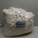 Bedsure Tufted Boho Comforter Set Queen Size - Linen Boho Bed Set, GentleSoft 3 Pieces Farmhouse Shabby Chic Embroidery Bedding, Gifts for Woman, Soft Jacquard Queen Comforter for All Seasons (08 - Linen - Elegant)