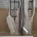 DreamLine French Corner 34 1/2 in. D x 34 1/2 in. W x 72 in. H Framed Sliding Shower Enclosure in Satin Black, SHEN-8134340-89