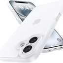 Shockproof for iPhone 16 Case, [Full Camera Protection] [Military-Grade Drop Protection] Protective Anti-Yellow Slim Translucent Matte Skin-Friendly for iPhone 16 Phone Case, White