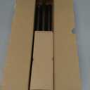 Wolistsa Bronze Curtain Rod, 1 Inch Adjustable Heavy Duty Curtain Rods for Windows 30 to 56 Inch, Decorative Modern Window Treatment Rods, Telescopic Splicing Metal Drapery Pole, Easy Installation