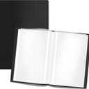 Presentation Book 40 Clear Pockets Sleeves Protectors Art Portfolio Clear Book for Artwork, Report Sheet, Letter (Can Accommodate 19.1 X 13.3inch)