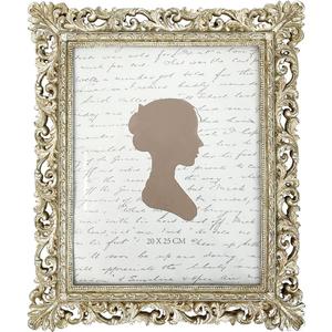 Sunlit Vintage Picture Frame 8x10 Inch, Luxury Antique Photo Frames with Glass Front, Photo Display, Tabletop Wall Hanging, Gift Ideas, Antique Gold Silver