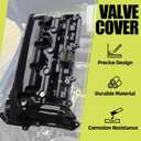Aluminum Valve Cover Compatible with 2014 2015 2016 2017 2018 2019 2020 Mazda 3 6 CX-30 CX-5 2.5L L4 Replace PY0110210A