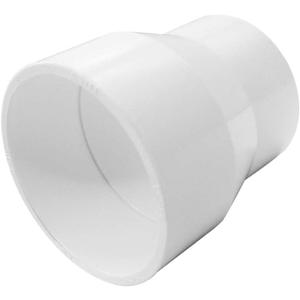 YSIL 1 Pcs 4" x 2" PVC Reducer Coupling Adapter Socket x Socket Pipe Fittings,Schedule 40 PVC DWV Pipe Slip Socket Connectors for House & Industrial Plumbing Connection,White