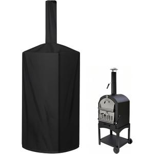 Pizza Oven Cover, Outdoor Pizza Oven Cover Dustproof, Weatherproof, Uv Resistant Adjustable Drawstring And Elastic Band Suitable For Wood Fired Pizza Oven BBQ Smoker Grill