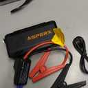 ASPERX Car Jump Starter, 2000A Peak Battery Jump Starter for Up to 7.0L Gas or 5.5L Diesel Engine, 12V Portable Battery Starter Power Pack with 1.4 INCH LCD Display (black)
