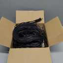 VIPAR LED Outdoor String Lights, 100FT Patio Lights with 32 Edison Shatterproof Bulbs, IPX5 Waterproof Outside Hanging Light Connectable for Backyard Porch Balcony Garden Deck Decor, E12 Base, Black