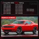 Front Door Window Belt Molding Weatherstrip Left and Right Compatible with Dodge Vehicle Challenger 2008-2016 2Door Replace# 55399122AG 55399123AG
