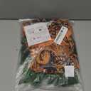 Kids Boys Halloween Long Sleeve T-Shirts Pants Cosplay Suits Christmas Costume With Leaf Skirts (120 (5-6 years), Brown)