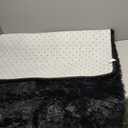 FinRec Soft Black Rugs for Bedroom Living Room, 3x5 Feet Modern Indoor Fluffy Shaggy Area Rug, Non-Slip Fuzzy Furry Rug for Nursery Kids Room Dorm Room Home Decor, High Pile Plush Floor Carpet