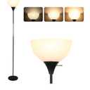 Floor Lamp, Dimmable Standing Lamp, 3 Levels Brightness Led Floor Lamp Rotary Switch Floor Lamps Modern Industrial Lamp with Shade, Tall Lamps for