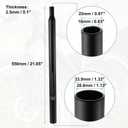 X AUTOHAUX Bicycle Seat Post Aluminum Alloy Seat Tube with Scale Mark Black Universal for MTB Mountain Bike