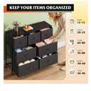 WLIVE Dresser for Bedroom, 7 Drawers, TV Stand, Black
7 roomy fabric drawers, Fits TVs up to 45 inch, Bedroom or living room, Wide storage design, Chest of drawers