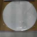 20pcs 11.8" Glass Round Cutting Board, Sublimation Blanks, Tempered Glass with White Coating Rough, Bulk for DIY Print, Heat Press Printing, One Size