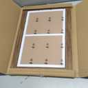11x17 Picture Frame Display 2 opening 8X10 Double Picture Frame Collage,Multi Photo Frame with Mat,Plexiglass,Wall Mount Decor,Carbonized Brown Wood Grain