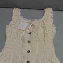 Women's 2026 Summer Short Dress Square Neck Hollow Out Lace Casual Beach Dresses S