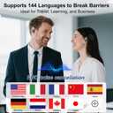Ai Translation Earbuds Real Time, 164 AI Language Translator Earbuds,3-in-1 Translator Earbud Bluetooth 5.4 with 5 Translation Modes,48H Translatior Headphones for Travel, Business, Learning, Black