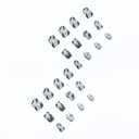 3 x IMSOHOT Press on Nails Short Square Fake Nails White Glossy Full Cover Glue on Nails Green Leaf False Nails for Women Girls Squoval Spring Summer Nail Kit