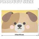 Cute Bath Mat, Quick Dry Non-Slip Bathroom Rug, Super Absorbent Ultra Thin Mats for Bathroom Floor in Front of Shower Tub & Sink, Easy Clean, Dog
