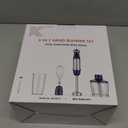 KOIOS 5-in-1 Hand Immersion Blender, 12 Speed Adjustable Emulsifier Handheld Blender, 1000W Copper Motor Stainless Steel Blade Hand Mixer with attachments, Blue