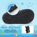 Barerun Toddler Water Shoes Barefoot Kids Water Shoes Boys Girls Aqua Socks Quick-Dry Breathable Toddler Sandals Slip on Indoor Outdoor Walking Shoes for Beach Swim Pool (Black), 10