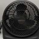 Amazon Basics Air Circulator Desk Fan for Bedroom, Home and Office, 90-Degree Tilt Head, 3 Speed Settings, Cooling, 35 Watts, Black, 11.1"W x 6.3"D x 10.9"H