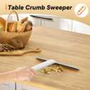 2 x Shower Squeegee for Glass Doors, Mirrors, Tile, Walls, Window & Table Crumb Sweeper All-Purpose Squeegee for Restaurant & Bathroom Cleaner Tool - 9.6" White